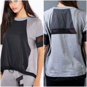 Nike Womens Sz Small Bonded Tee Mesh SS 726019-091